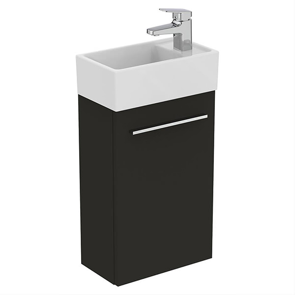 Alternate image of Ideal Standard I-Life-S Compact Wall Hung Cloakroom Vanity Unit 555mm High - Single Door