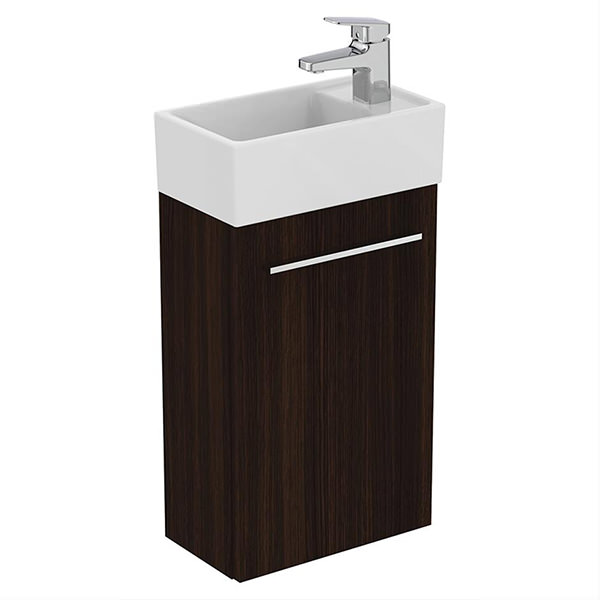 Alternate image of Ideal Standard I-Life-S Compact Wall Hung Cloakroom Vanity Unit 555mm High - Single Door
