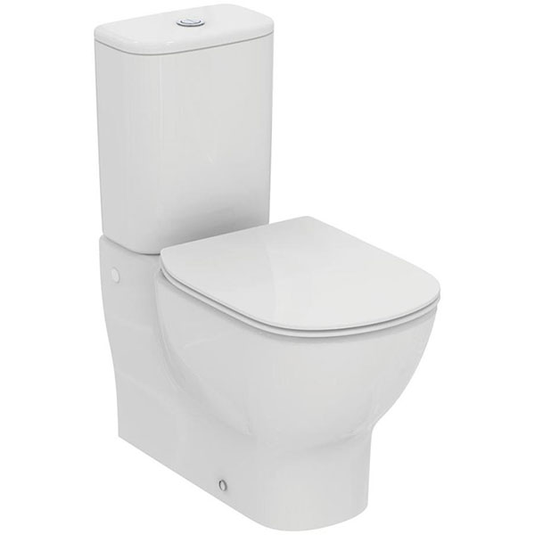 Ideal Standard Tesi Close Coupled Back-To-Wall WC Pan with Aquablade Technology