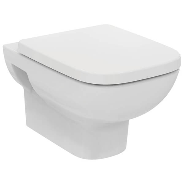 Ideal Standard I.Life-A Wall Mounted Washdown RimLS+ WC Pan with Soft Close Seat