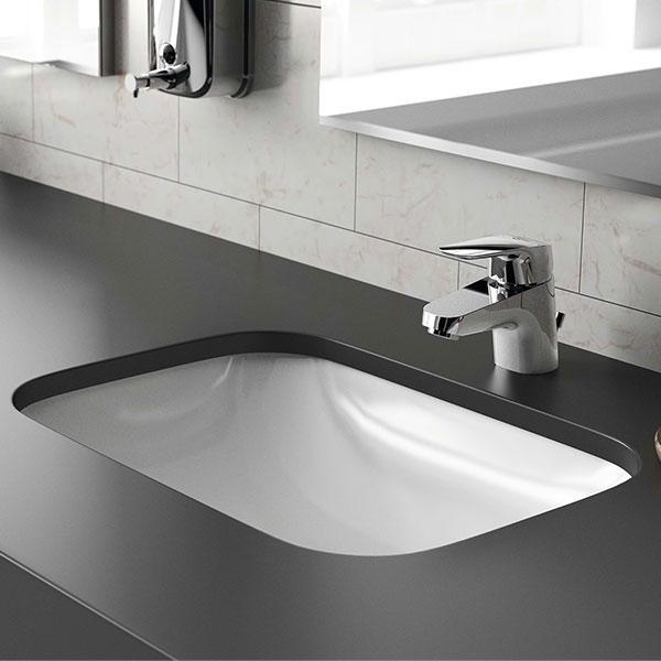 Ideal Standard Connect Cube Under-Countertop Basin with Overflow - 500 x 380mm