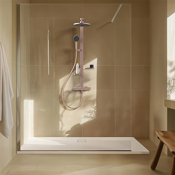 Ideal Standard I-Life Frameless Wetroom Walk-In Shower Screen with Bottom Aluminium Profile