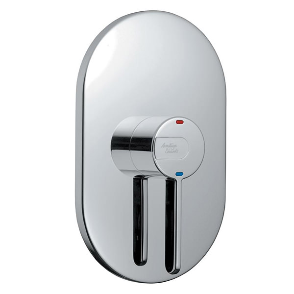 Armitage Shanks Contour-21 Thermostatic Built-In Sequential Chrome Shower Valve - Oval Trim