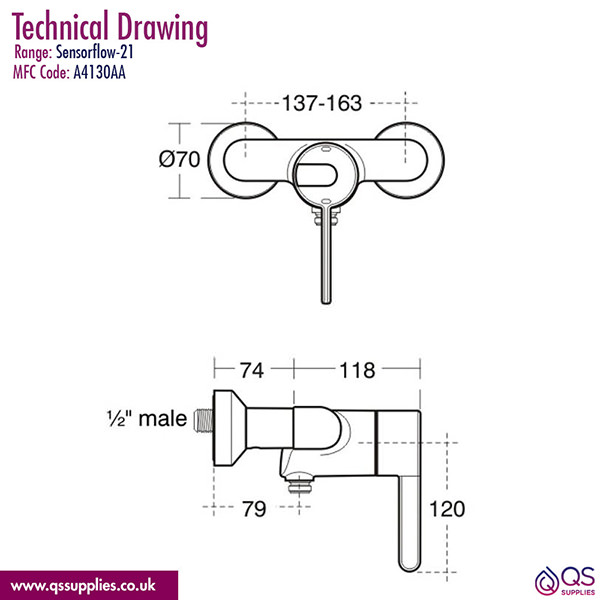 Technical drawing QS-V107385 / A4130AA