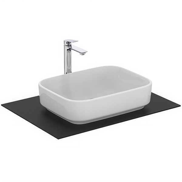 Ideal Standard I-Life B Rectangular White Vessel Countertop Basin