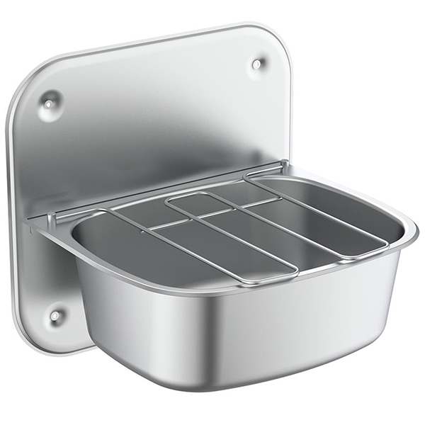 Armitage Shanks Angus High Back Cleaner Sink With Grating 500 x 460mm - One Bowl