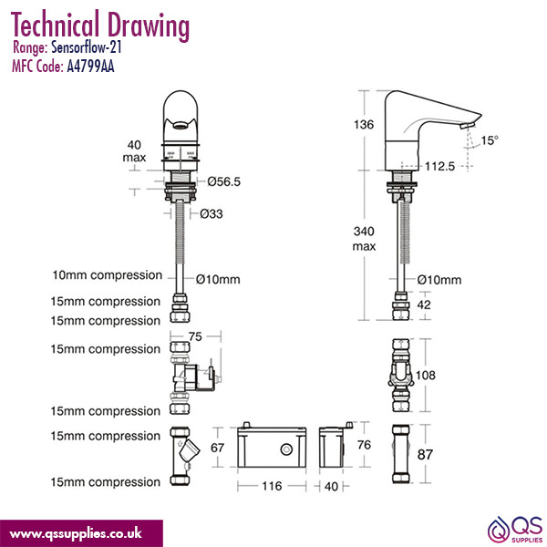 Technical drawing QS-V115513 / A4799AA