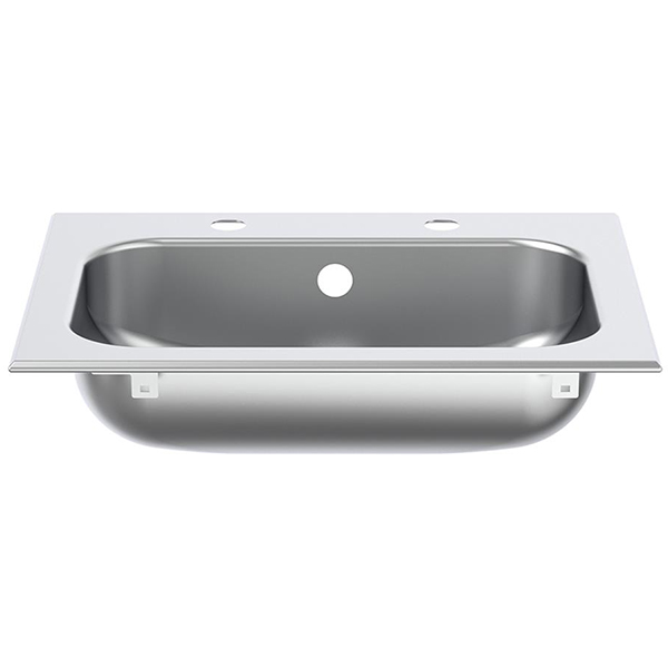 Additional image of Armitage Shanks Berwick 2 Taphole Stainless Steel Inset Basin