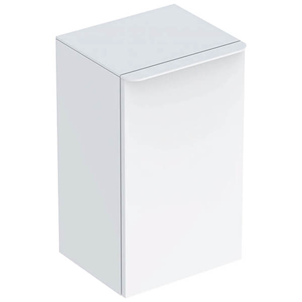 Geberit Smyle Square Single Door Wall Hung Bathroom Storage Low Cabinet - 360 x 600mm