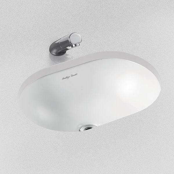 Armitage Shanks Marlow-21 Oval Under-Countertop Basin with Overflow