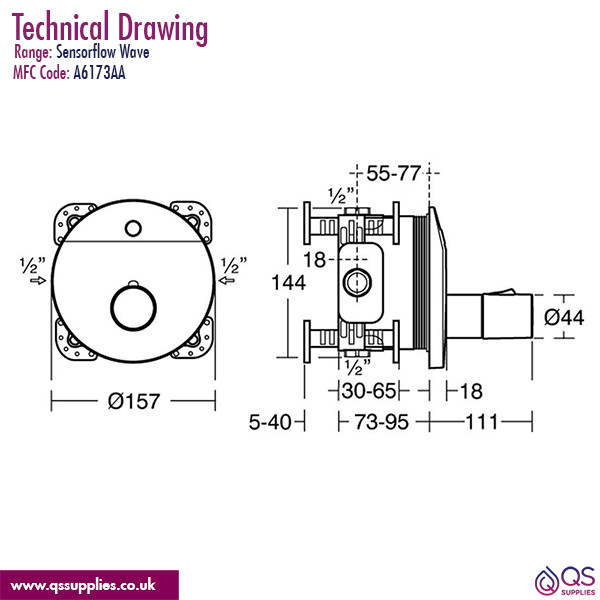 Technical drawing QS-V10676 / A6173AA