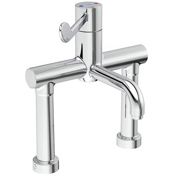 Armitage Shanks Markwik 21+ Sequential Chrome Basin Mixer Tap - Long Lever Handle