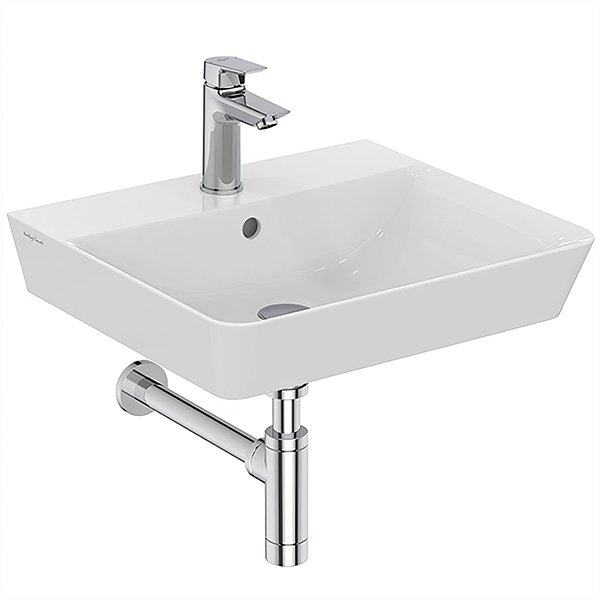 Armitage Shanks Edit-L 500mm 1 Taphole White Wall Hung Basin