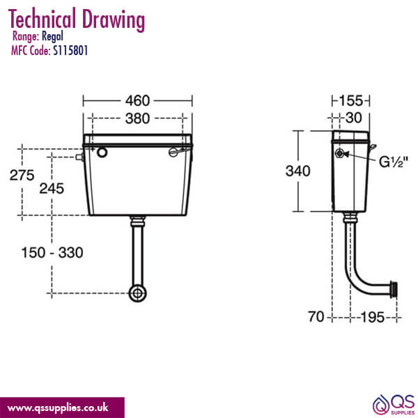 Technical drawing QS-V113529 / S115801