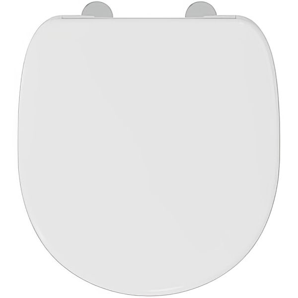 Additional image of Armitage Shanks Edit-R 365 x 395mm Gloss White Compact Soft Close Toilet Seat and Cover