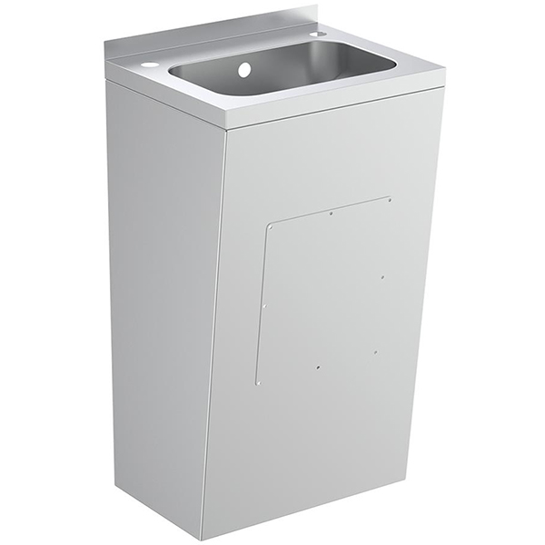 Armitage Shanks Denholm Stainless Steel 2 Taphole Basin with Shroud