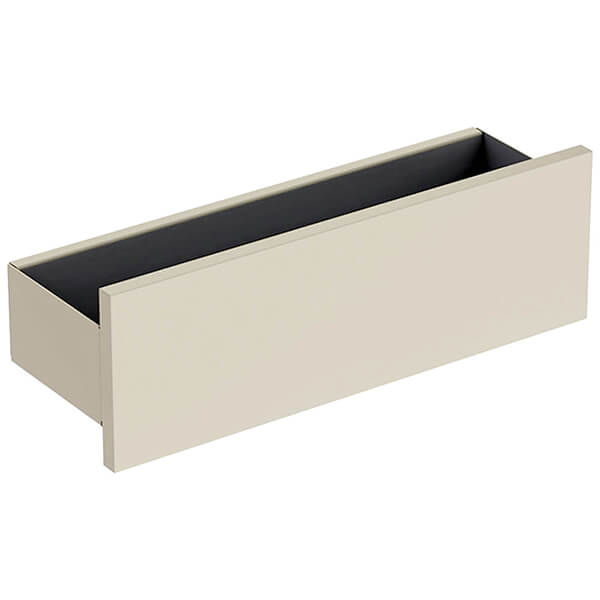 Additional image of Geberit Smyle Square Wall Mounted Box Shelf with Three Towel Hooks - 450 x 148mm