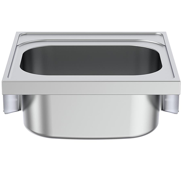 Additional image of Armitage Shanks Doon 600mm Wide Wall Mounted Stainless Steel Basin