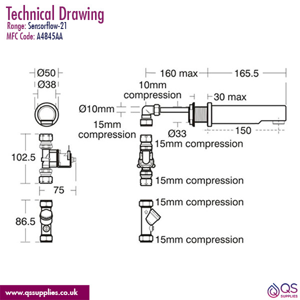 Technical drawing QS-V115520 / A4845AA