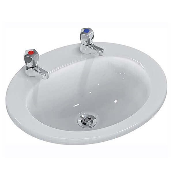 Armitage Shanks Sandringham-21 Countertop 2 Tapholes Washbasin - 500mm