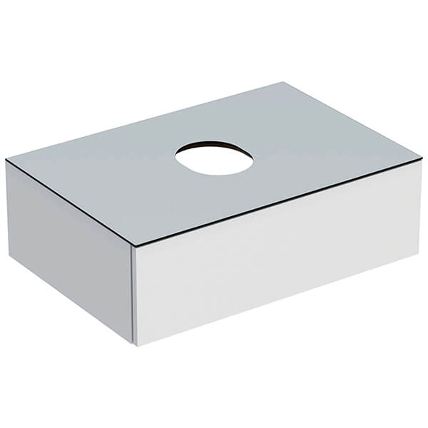 Geberit VariForm Wall Hung Countertop Vanity Unit with Bottle Trap - Single Drawer
