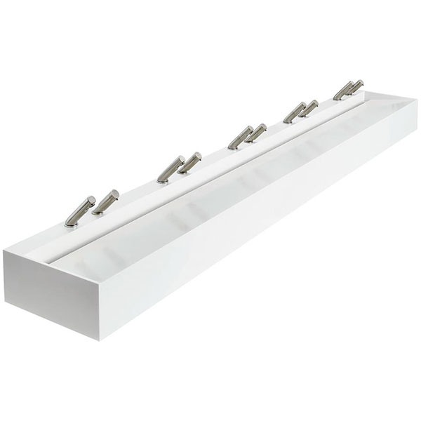 Armitage Shanks Silhouette 3000mm 5 Person White Washtrough with Waste