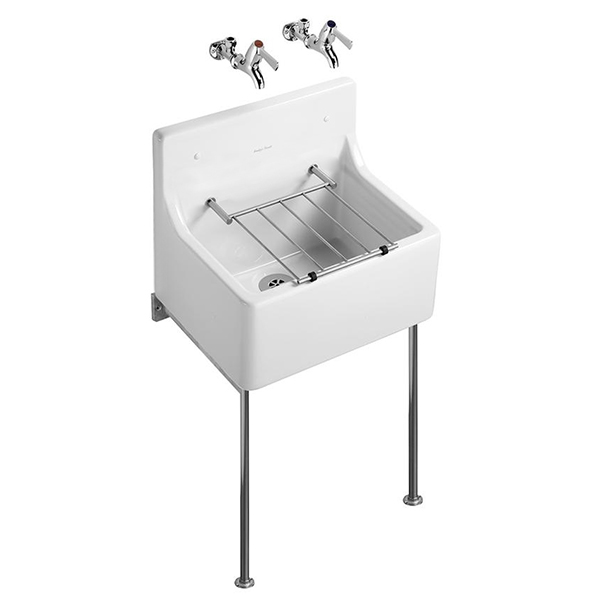 Armitage Shank Alder Fireclay Kitchen Sink with Legs and Bearers - 510 x 380mm