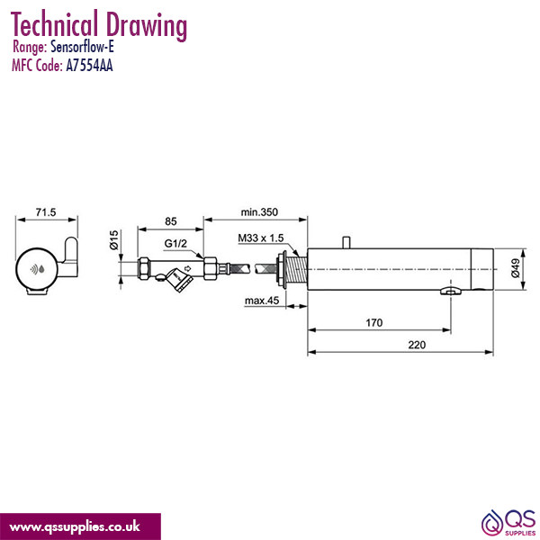 Technical drawing QS-V115519 / A7554AA