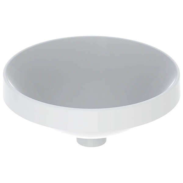 Geberit VariForm Round Countertop White Washbasin - 400 x 400mm