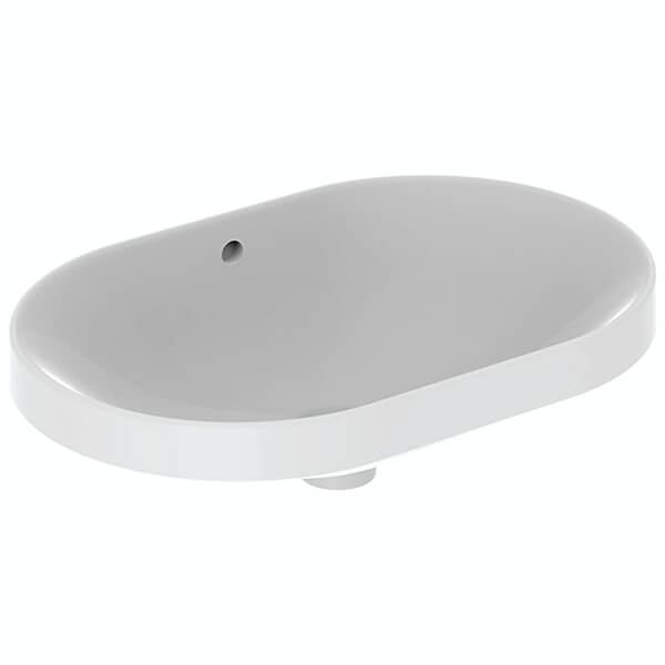 Additional image of Geberit VariForm Elliptic Countertop White Washbasin - 600 x 400mm