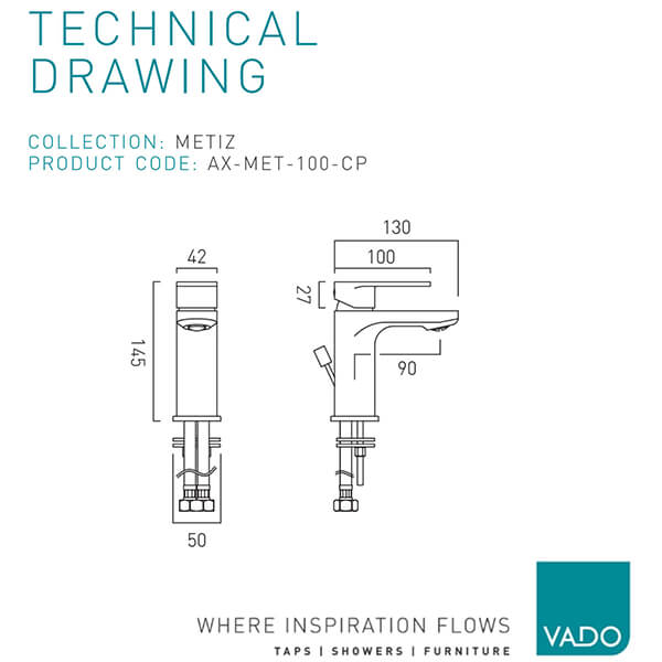 Technical drawing QS-V114641 / AX-MET-100/CC-CP