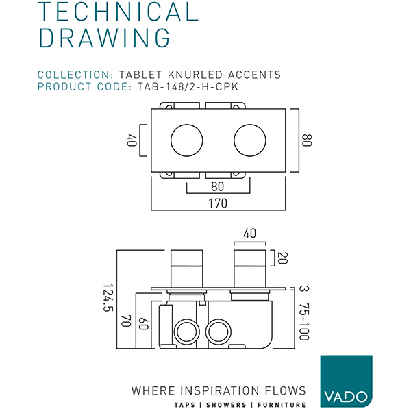 Technical drawing QS-V110337 / TAB-148/2-H-CPK