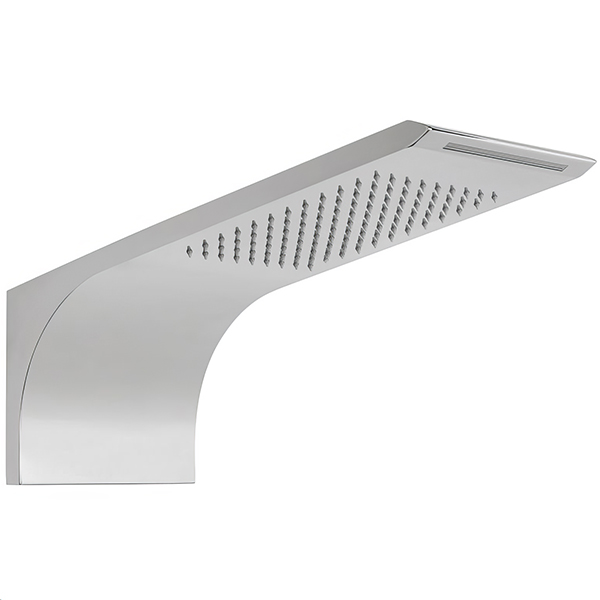 Vado Omika Rectangular Fixed Polished Chrome Shower Head - Two Spray Modes