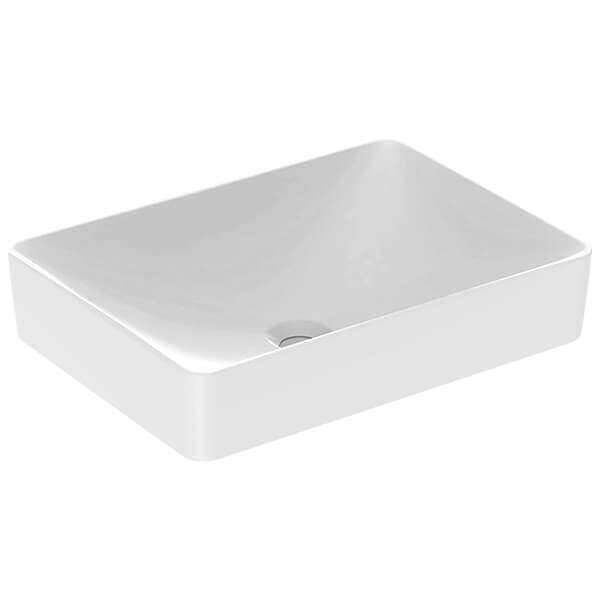 Geberit VariForm Rectangular Lay-On Countertop Washbasin - 550 x 400mm