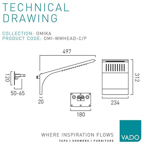Technical drawing QS-V112821 / OMI-WMHEAD-C/P
