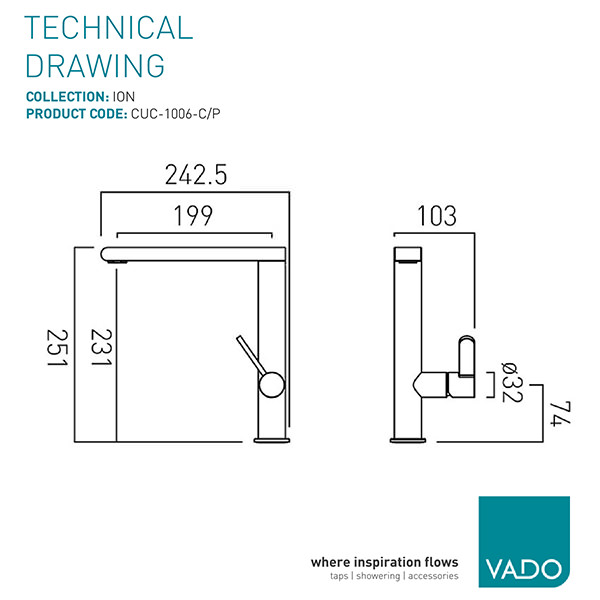 Technical drawing QS-V88041 / CUC-1006-C/P
