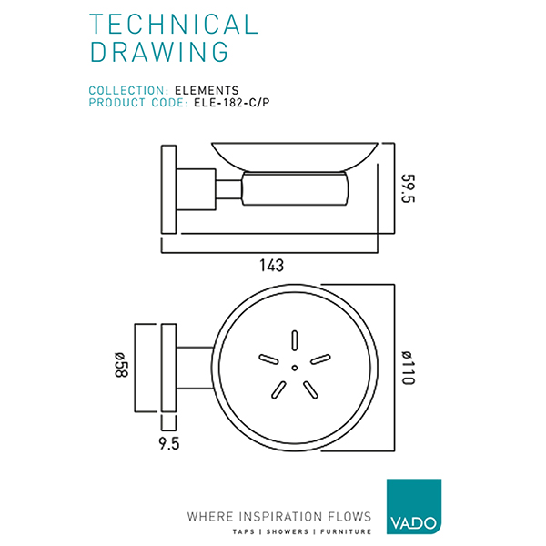 Technical drawing QS-V113180 / ELE-182-C/P
