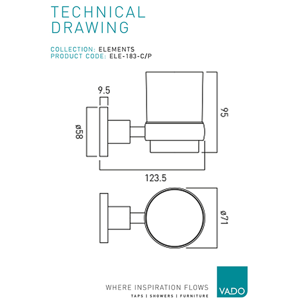 Technical drawing QS-V113181 / ELE-183-C/P
