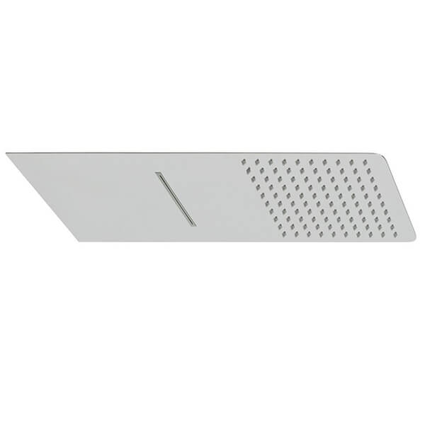 Vado Aquablade Slimline Rectangular Fixed Chrome Shower Head - 2 Modes