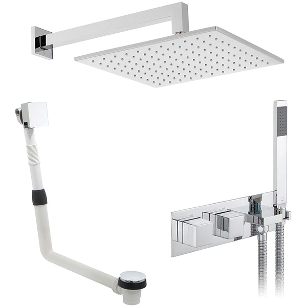 Vado Tablet Notion 3-Outlet Thermostatic Shower Package - Polished Chrome