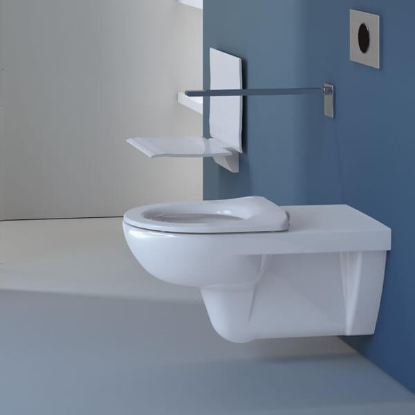 Additional image of Geberit Selnova Comfort Wall Hung Large Projection Barrier-Free Washdown WC Pan - 355 x 700mm