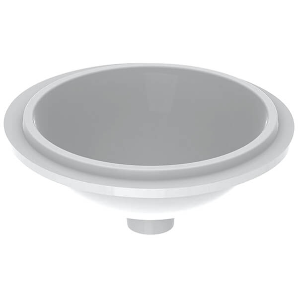 Geberit VariForm Round Under-Countertop White Washbasin - 405 x 420mm