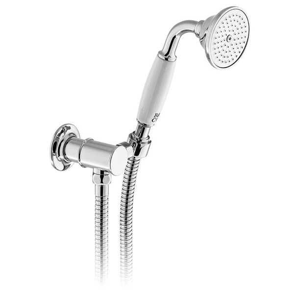 Vado Axbridge Traditional Shower Handset Kit with Hose and Bracket - Wall Mounted