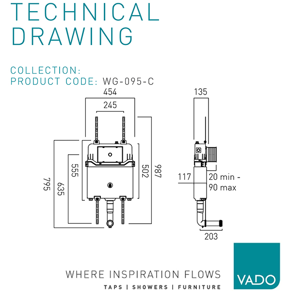 Technical drawing QS-V110338 / WG-095-C