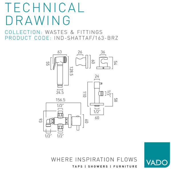 Technical drawing QS-V114033 / IND-SHATTAF/163-BLK