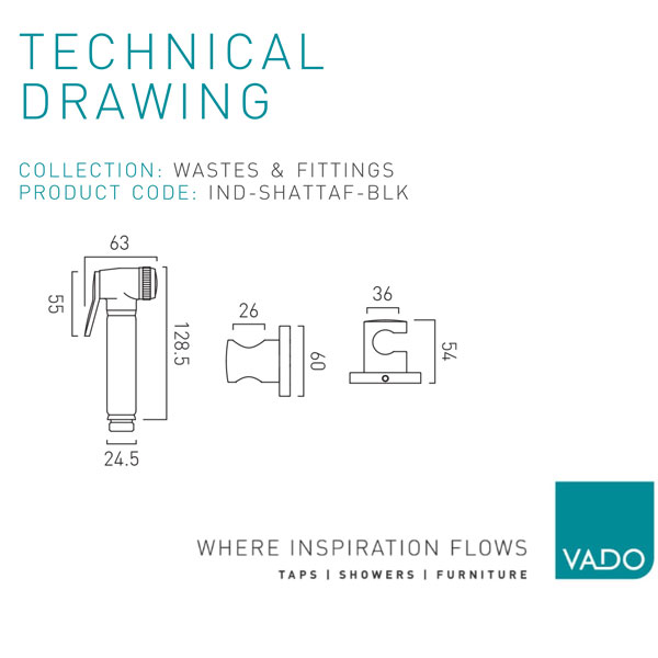 Technical drawing QS-V114034 / IND-SHATTAF-BLK