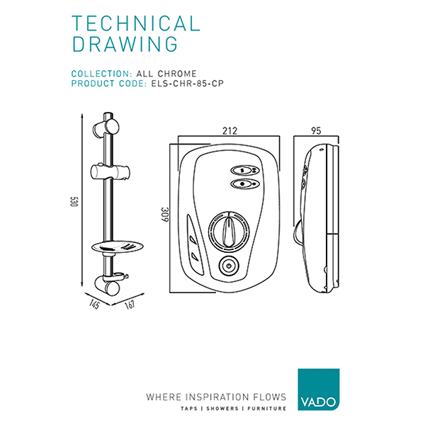 Technical drawing QS-V113186 / ELS-CHR-85-CP