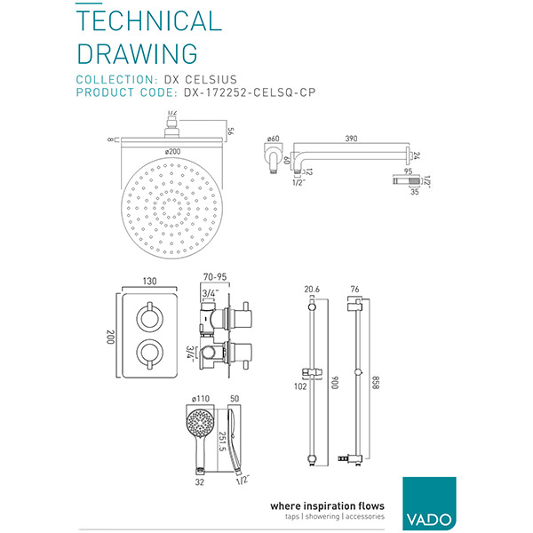 Technical drawing QS-V115522 / DX-172252-CELSQ-CP
