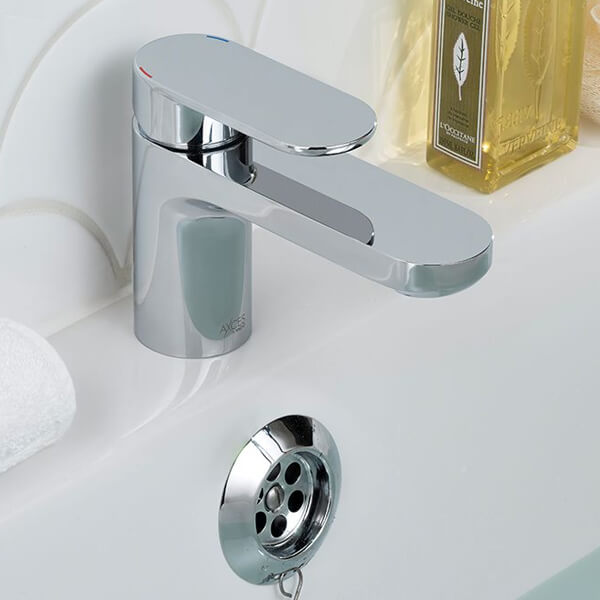 Vado Metiz Chrome Mono Bath Filler Tap - Flat Handle and Spout