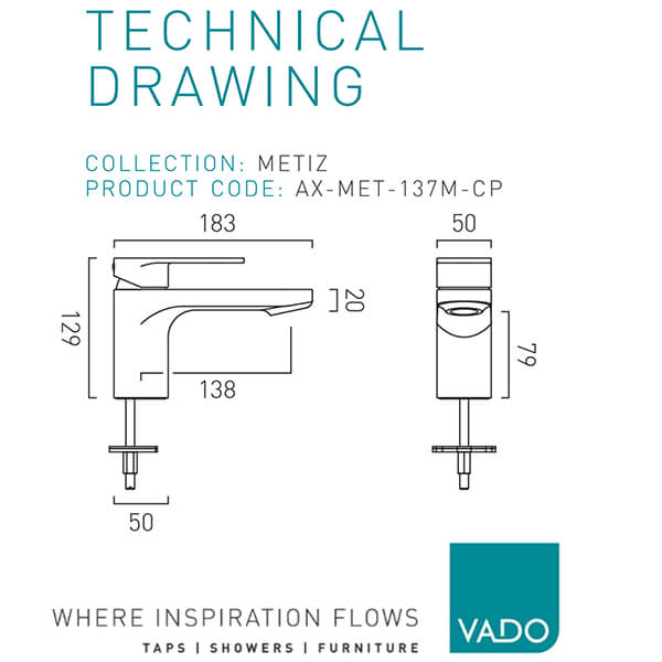 Technical drawing QS-V114647 / AX-MET-137M-CP